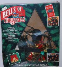 Mr Christmas MUSICAL Lighted BELLS Plays 21 Carol Song - Vintage 92